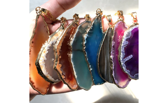 Image of $22.95 for a 4-Pack of Natural Crystal Pendants (an $80 Value)