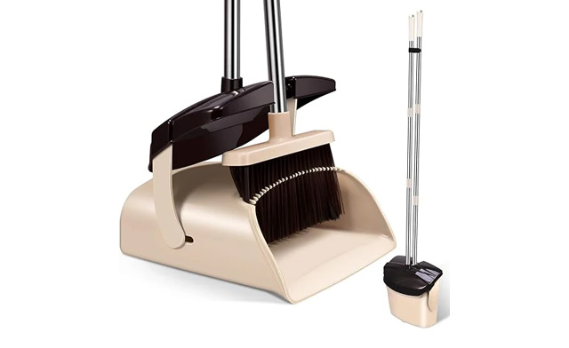 Image of $14 for a Mosuch Broom and Dustpan Set (a $29.99 Value)