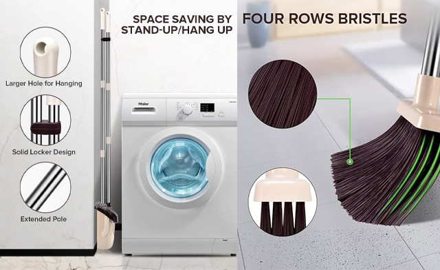 Image of $14 for a Mosuch Broom and Dustpan Set (a $29.99 Value)