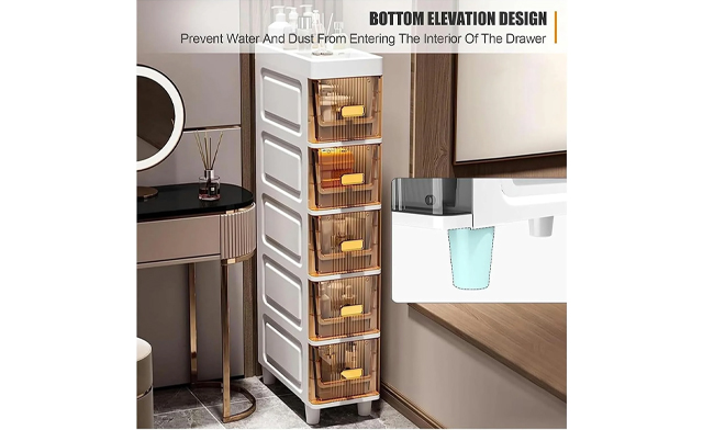 Image of $55 for a 5-Tier Bathroom Storage Cabinet (a $109.99 Value)