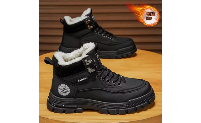 Image of $51 for Men's Fleece-Lined Winter High-Top Boots (a $109.99 Value)