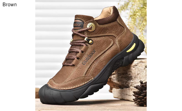 Image of $87 for Men's PU Leather Warm Winter Boots (a $129.99 Value)