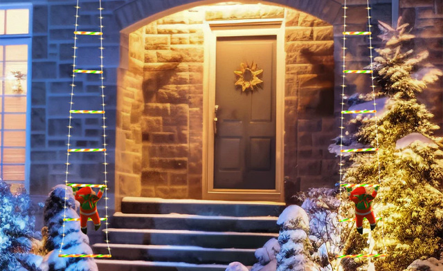 Image of $28.99 for a Christmas LED Ladder Hanging Light Decoration (a $59.99 Value)