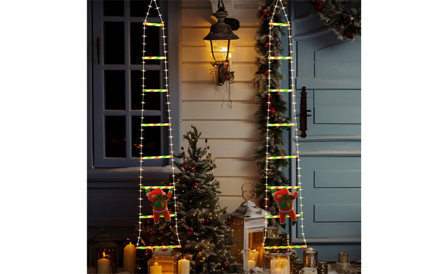 Image of $28.99 for a Christmas LED Ladder Hanging Light Decoration (a $59.99 Value)