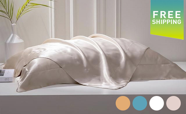 Image of $27.95 for a 2-Pack of Mulberry Silk Pillowcases (a $99 Value)