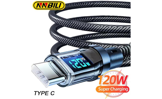 Image of $16.99 for a 120W Type-C Fast Charging Cable with LED Display (a $19.99 Value)