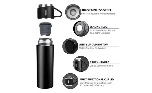 Image of $29.90 for a Stainless Steel Vacuum Insulated Bottle (a $55 Value)
