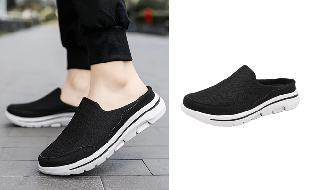 Image of $34.99 for Men's Breathable Slip-On Mules (a $49.99 Value)