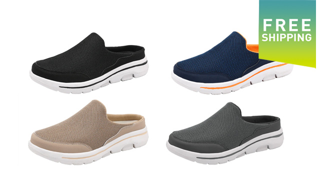 Image of $34.99 for Men's Breathable Slip-On Mules (a $49.99 Value)