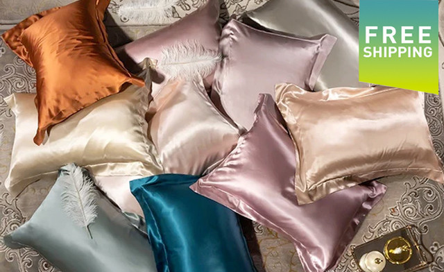 Image of Up to 68% off Double-Sided Mulberry Silk Pillowcases