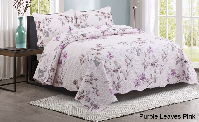Image of Up to 65% off an Elegant Pinsonic Printed Reversible Quilt Set