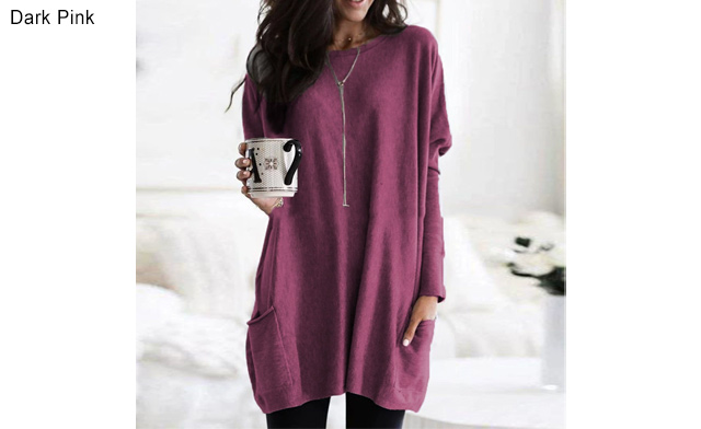 Image of $27 for a Women’s Long Sleeve Pocket T-Shirt (a $49 Value)