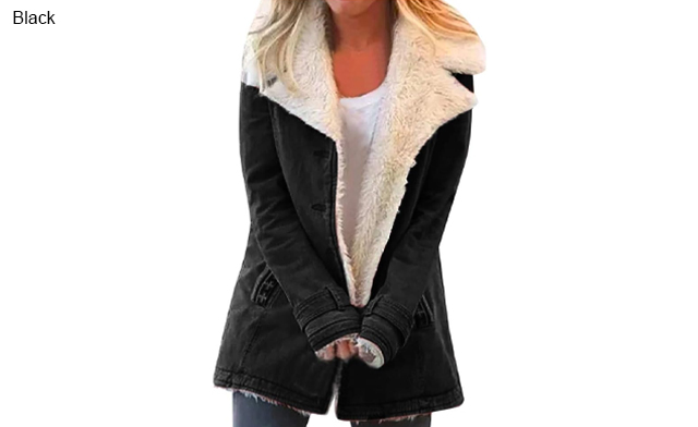 Image of $37.99 for an Autumn and Winter Fleece Warm Coat (a $45.99 Value)