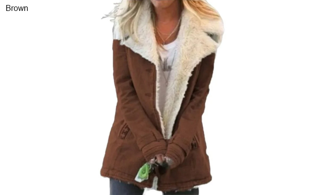 Image of $37.99 for an Autumn and Winter Fleece Warm Coat (a $45.99 Value)