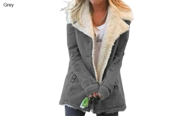 Image of $37.99 for an Autumn and Winter Fleece Warm Coat (a $45.99 Value)