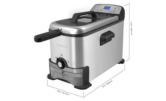 Image of $109 for a Kalorik 3.2 Quart Digital Deep Fryer with Oil Filtration (a $135.99 Value)