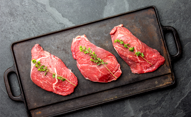 Image of $94.99 for 10 x 8 oz Grass Fed Top Sirloin Steaks (a $160 Value) - Pick Up