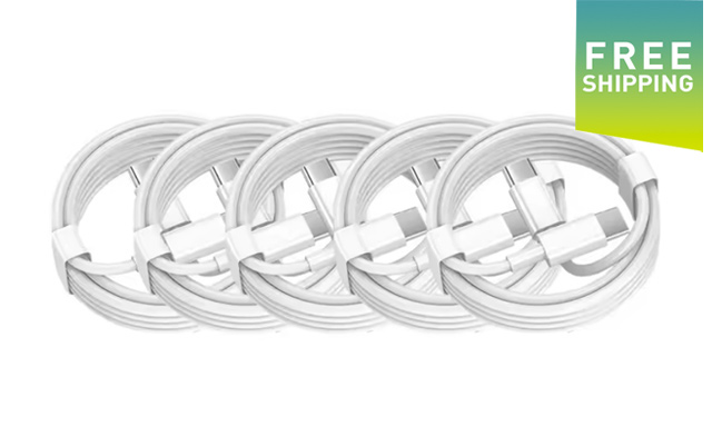 Image of $26.99 for a Pack of 6-Foot USB-C to USB-C Fast Charging Cables