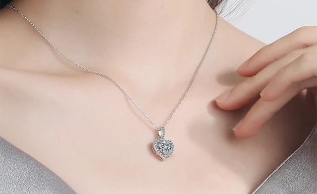 Image of $22.95 for a Sterling Silver Heart Pendant Necklace (a $41.99 Value)