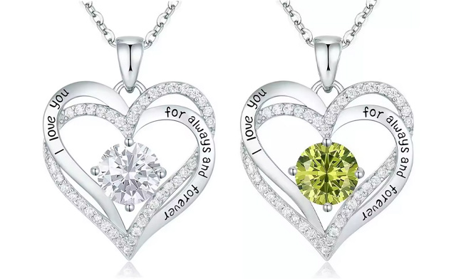 Image of $24.95 for a Birthstone Pendant Necklace (a $51.99 Value)