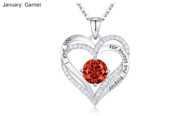 Image of $24.95 for a Birthstone Pendant Necklace (a $51.99 Value)