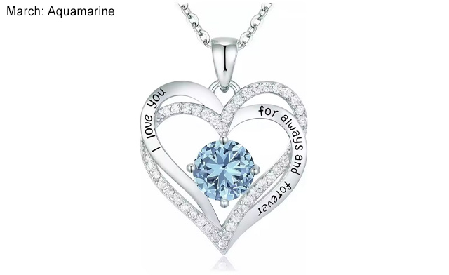 Image of $24.95 for a Birthstone Pendant Necklace (a $51.99 Value)