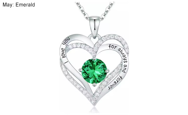 Image of $24.95 for a Birthstone Pendant Necklace (a $51.99 Value)