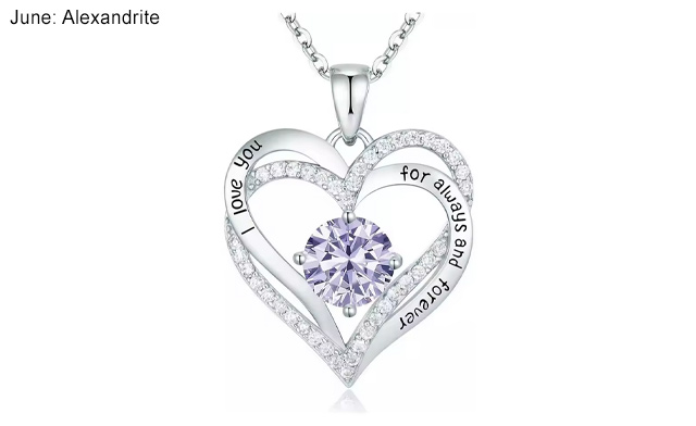 Image of $24.95 for a Birthstone Pendant Necklace (a $51.99 Value)