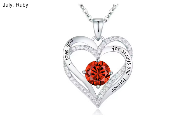 Image of $24.95 for a Birthstone Pendant Necklace (a $51.99 Value)