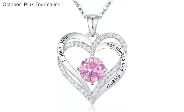 Image of $24.95 for a Birthstone Pendant Necklace (a $51.99 Value)