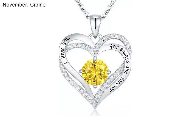 Image of $24.95 for a Birthstone Pendant Necklace (a $51.99 Value)