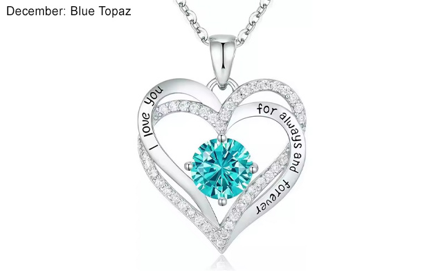 Image of $24.95 for a Birthstone Pendant Necklace (a $51.99 Value)