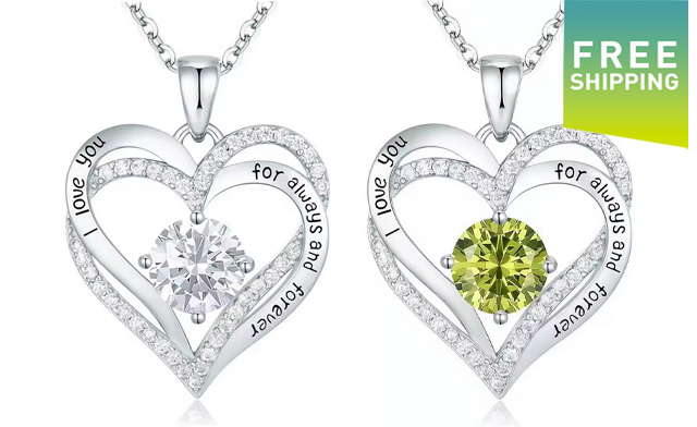 Image of $24.95 for a Birthstone Pendant Necklace (a $51.99 Value)