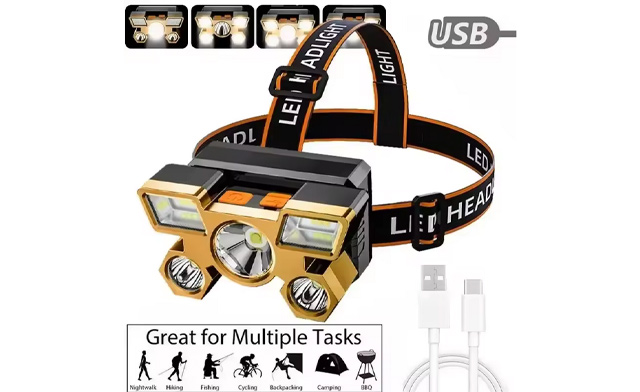 Image of $24.99 for Rechargeable 5-LED Headlamps (a $36.68 Value)
