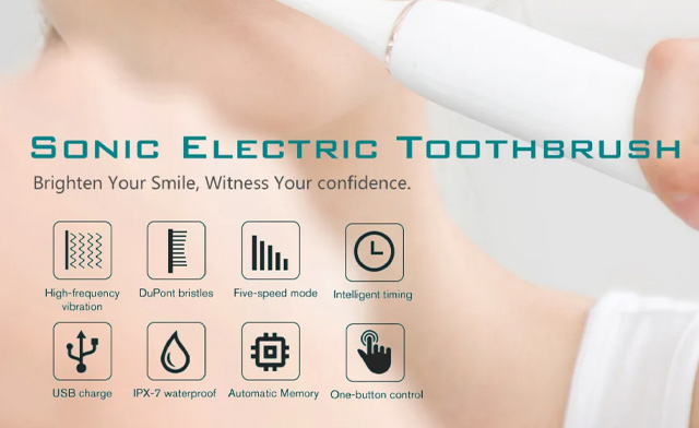 Image of $18.99 for an Electric Toothbrush Set with 4 Brush Heads