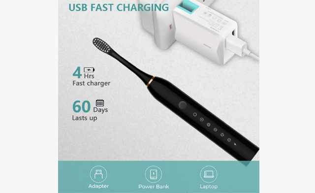 Image of $18.99 for an Electric Toothbrush Set with 4 Brush Heads