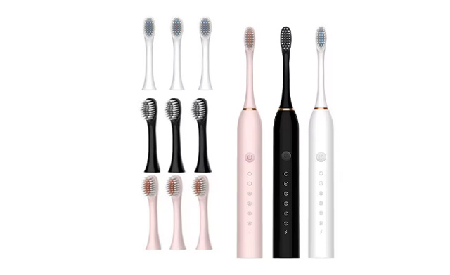 Image of $18.99 for an Electric Toothbrush Set with 4 Brush Heads