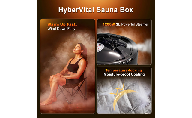 Image of $139.99 for a HyberVital Portable Steam Sauna Box (a $249.97 Value)