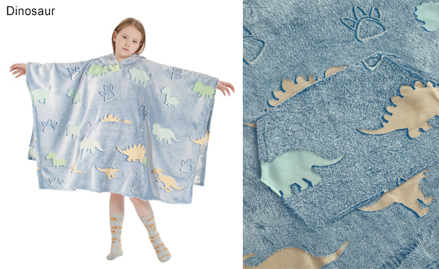 Image of $25.99 for a Kids Glow-in-the-Dark Hooded Blanket (a $31.99 Value)
