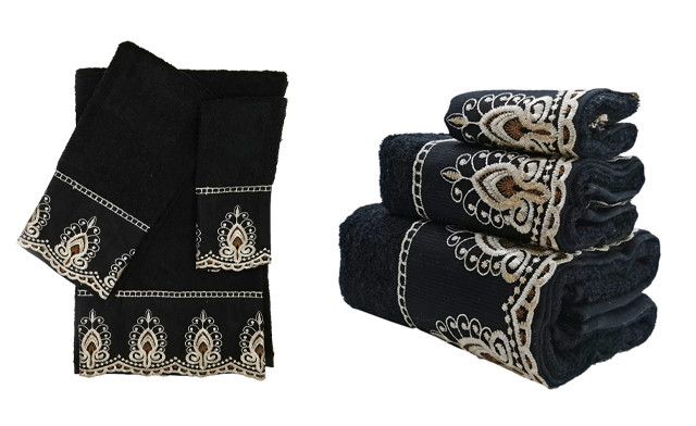 Image of $24.95 for a Sheer 3-Piece Towel Set (2-Pk)