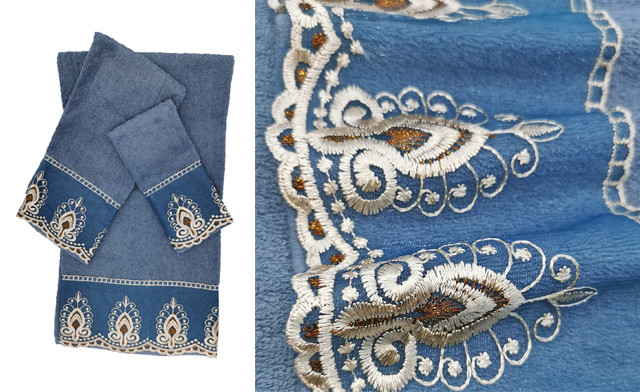 Image of $24.95 for a Sheer 3-Piece Towel Set (2-Pk)