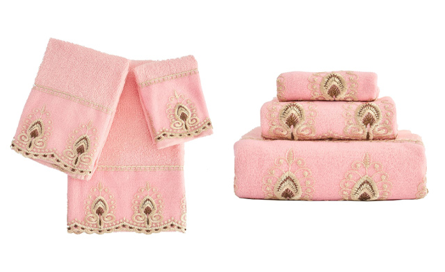 Image of $24.95 for a Sheer 3-Piece Towel Set (2-Pk)