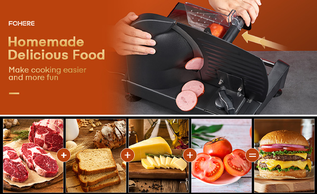 Image of $49.95 for a FOHERE Electric Meat Slicer (a $99.99 Value)