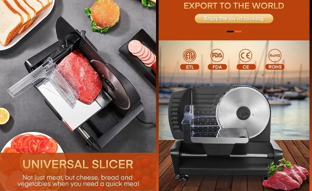 Image of $49.95 for a FOHERE Electric Meat Slicer (a $99.99 Value)