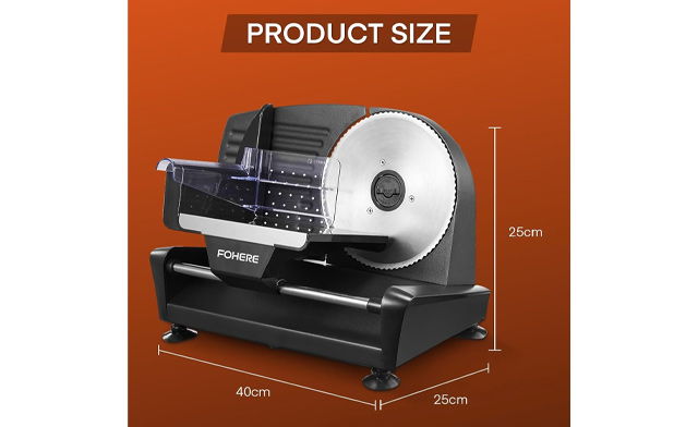 Image of $49.95 for a FOHERE Electric Meat Slicer (a $99.99 Value)