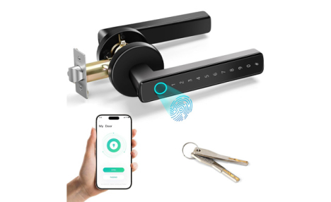 $39.95 for a Fingerprint Door Lock with Handle (a $59.99 Value)
