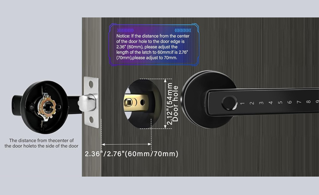 Image of $39.95 for a Fingerprint Door Lock with Handle (a $59.99 Value)
