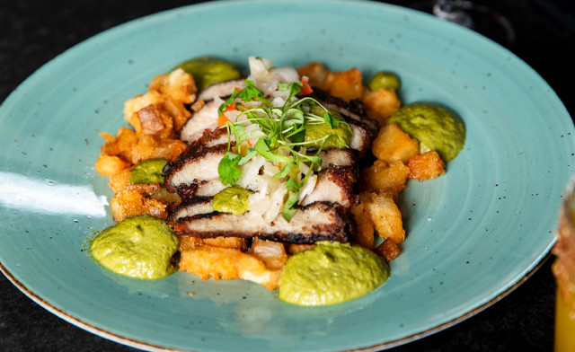 Image of $125 for a Bib Gourmand Tasting Menu, Dessert, and Wine for 2 + a $25 in Gift Card (a $214 Value)