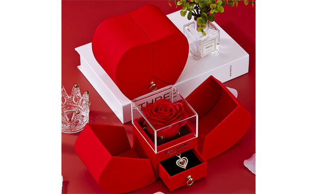 Image of $39.95 for a Luxury Rose Jewelry Box (a $67 Value)