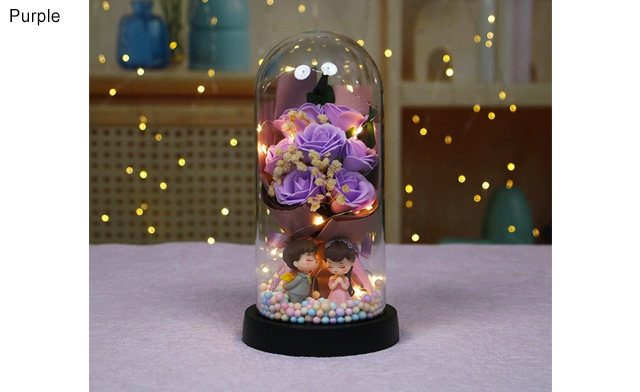 Image of $33.99 for an Eternal Rose Starry Sky Glass Decor (a $68 Value)